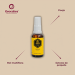 Própolis em Spray Bruno Anselmo Geocakes — ingredientes: mel multiflora, extrato de própolis, poejo