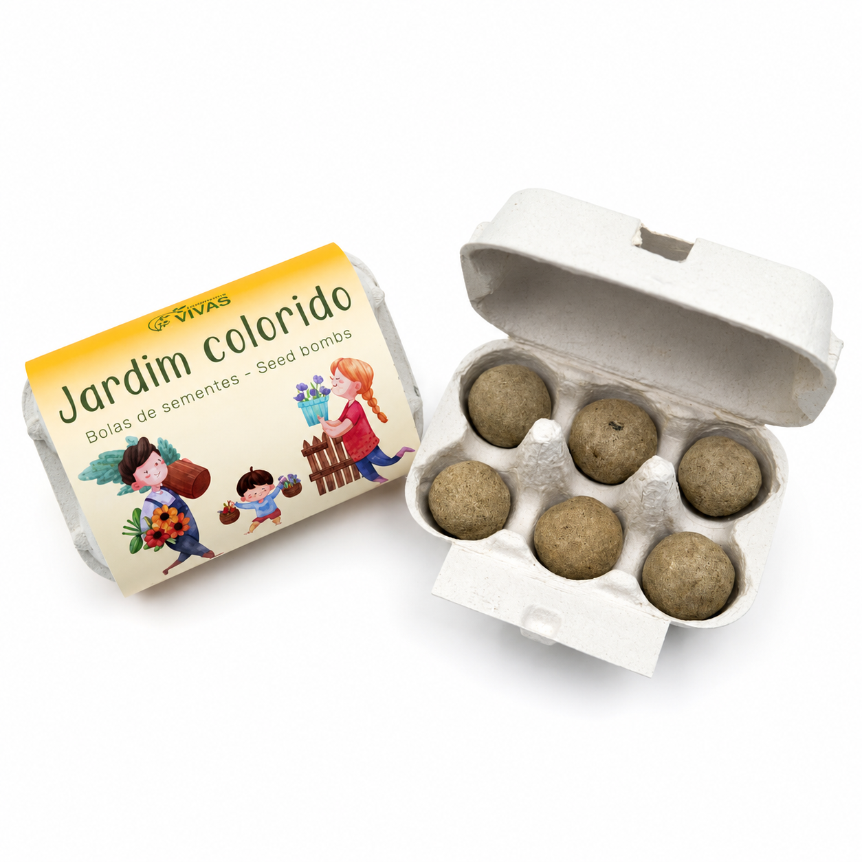 Bolas de Sementes Jardim Colorido, Bio e Demeter (caixa de 6)