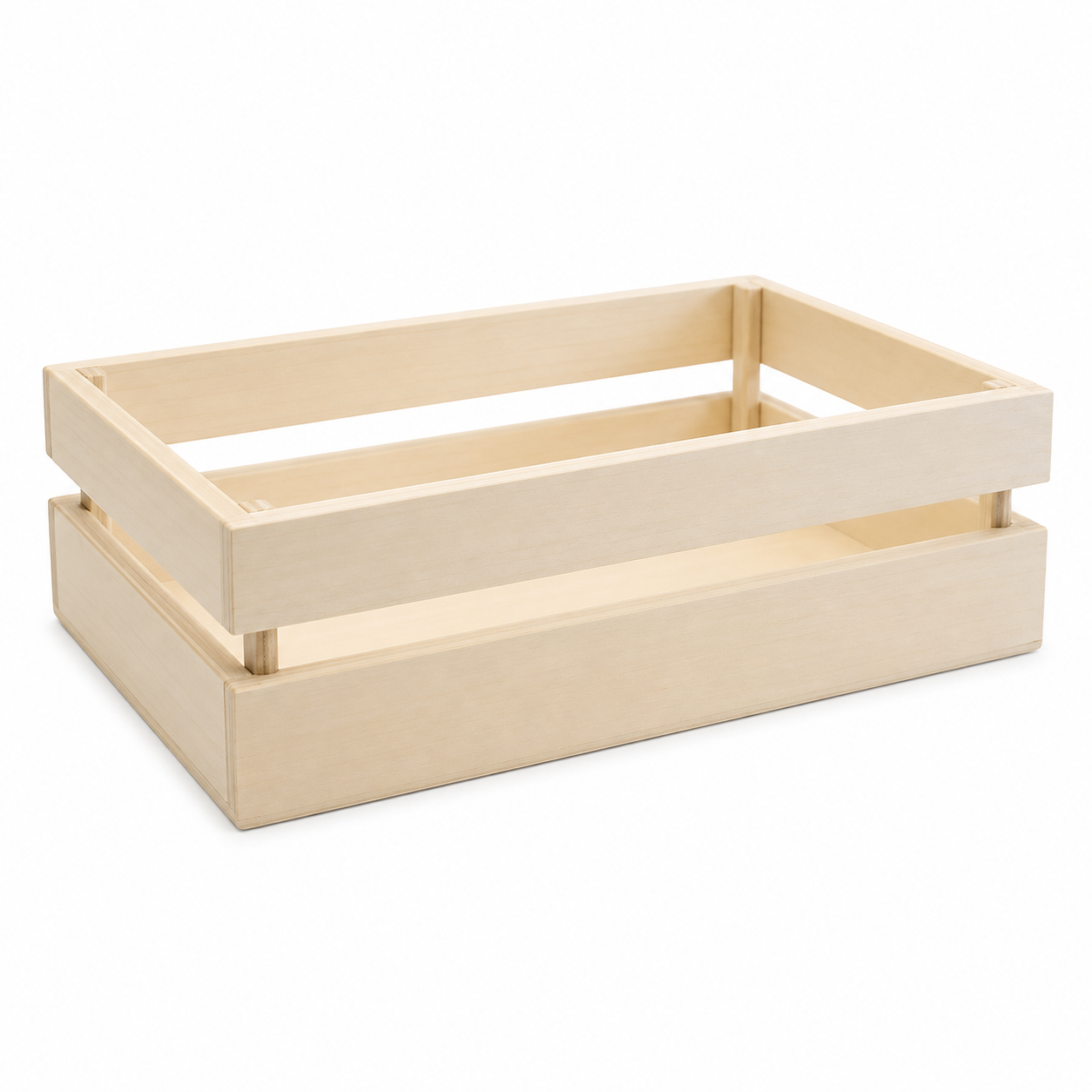 Cesta de Madera Rectangular 24x16,5x7,5cm
