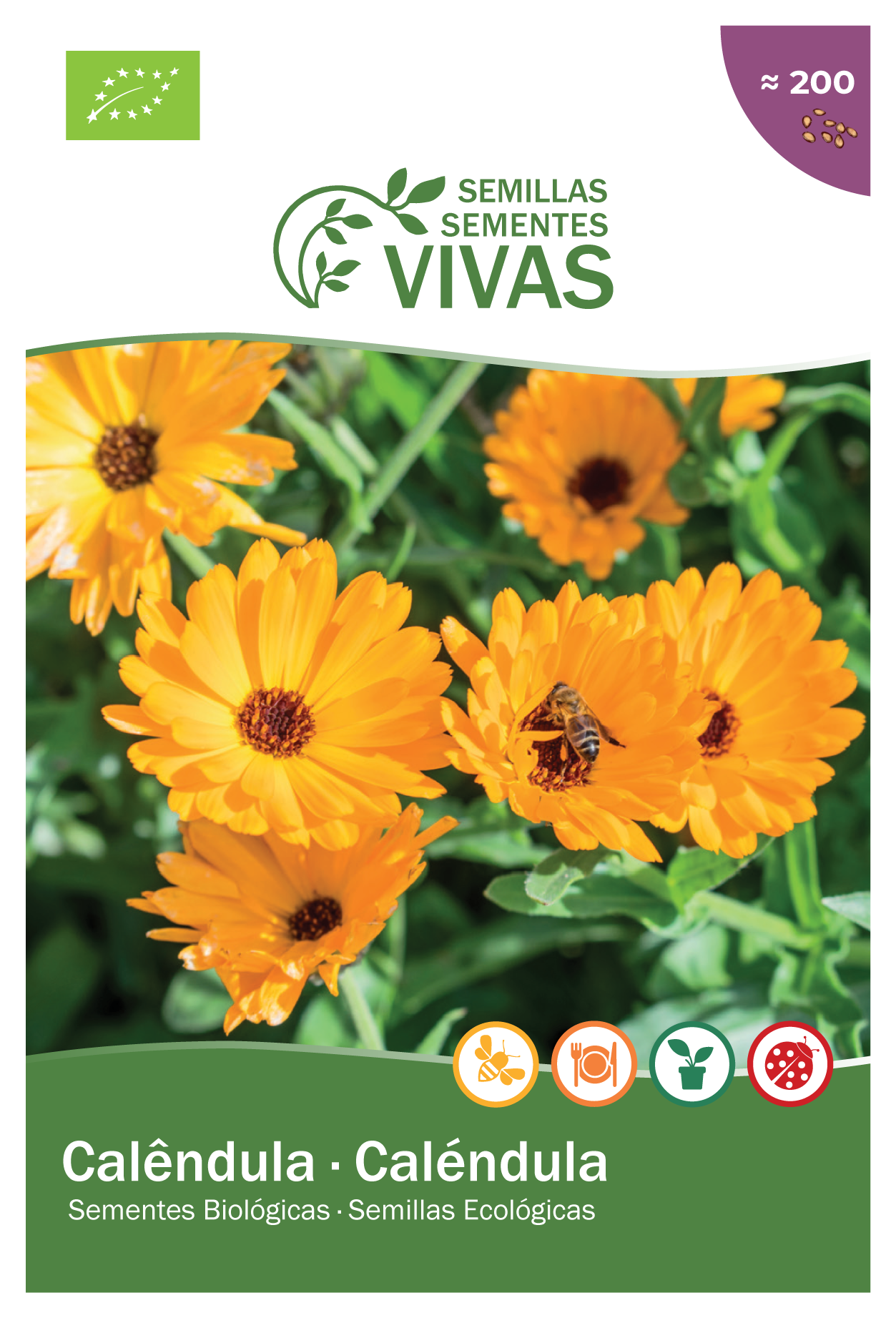 Sementes de Calêndula - BIOlógico
