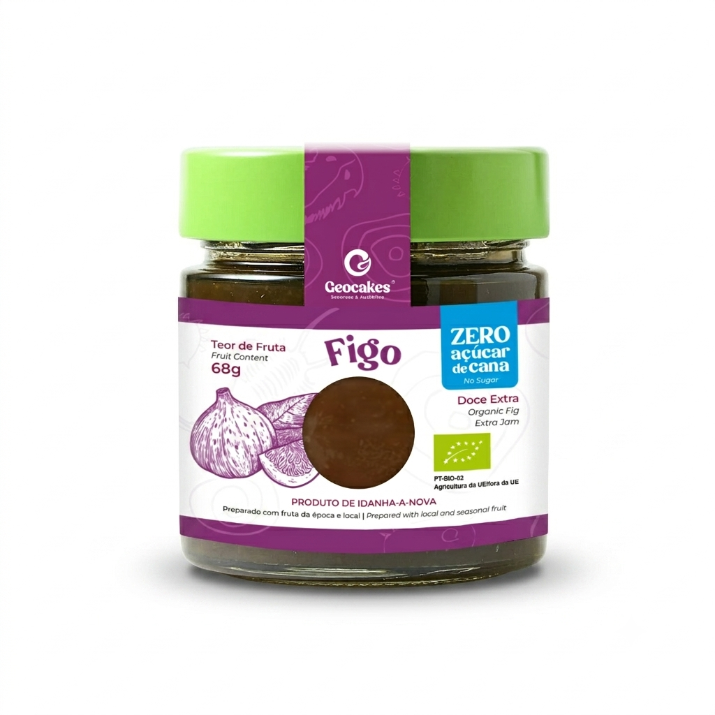 Doce Extra de Figo Biológico, Sem Açúcar | Geocakes