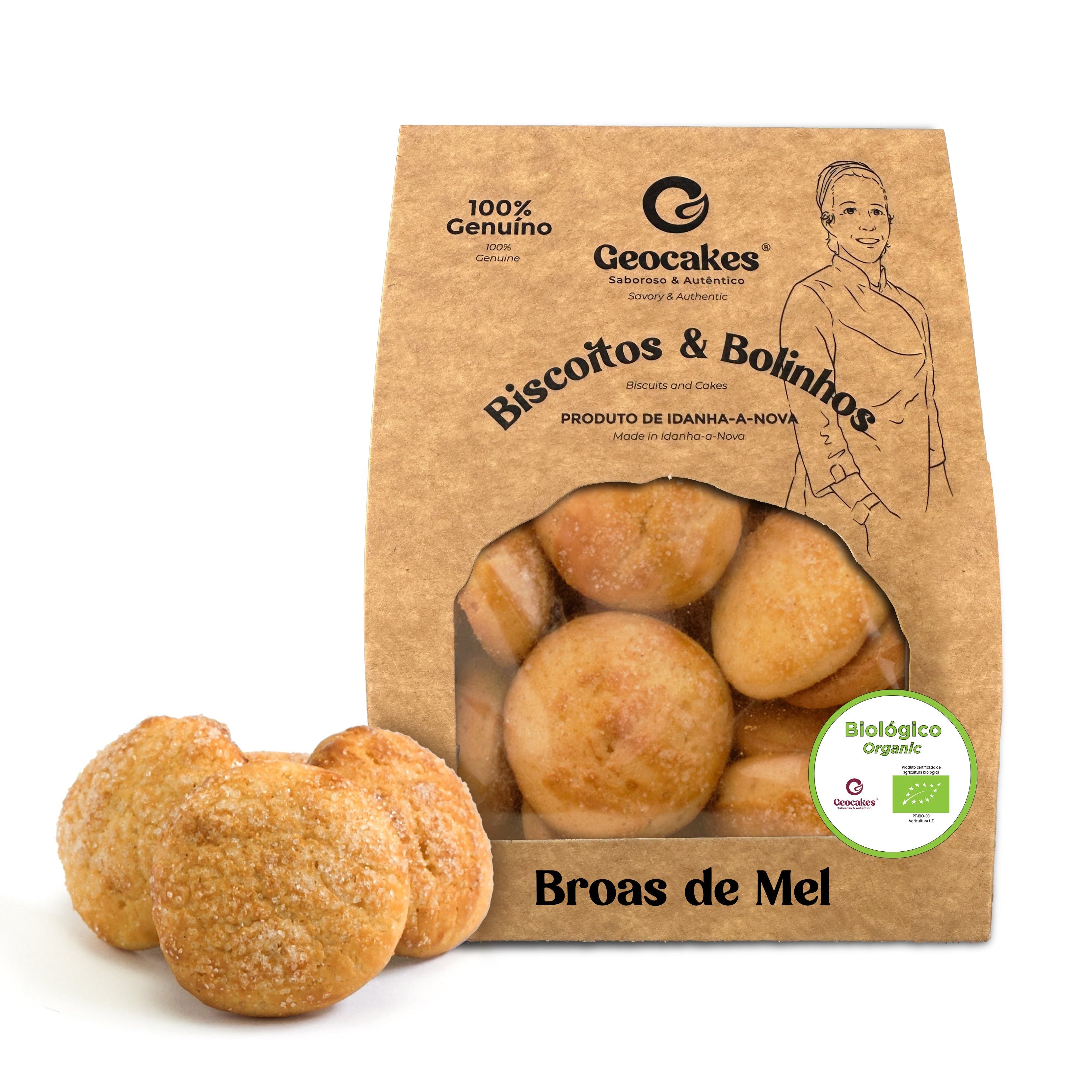 Broas de Mel Biológicas Geocakes - biscoitos artesanais da Beira Baixa