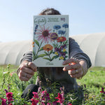 Detalhe de uma página do Guia Pé Fértil 2025: Edição Especial Flores Comestíveis