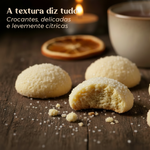 Areias Biológicas Geocakes — textura crocante, delicada e levemente cítrica