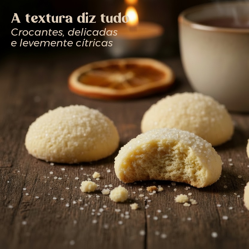 Areias Biológicas Geocakes — textura crocante, delicada e levemente cítrica