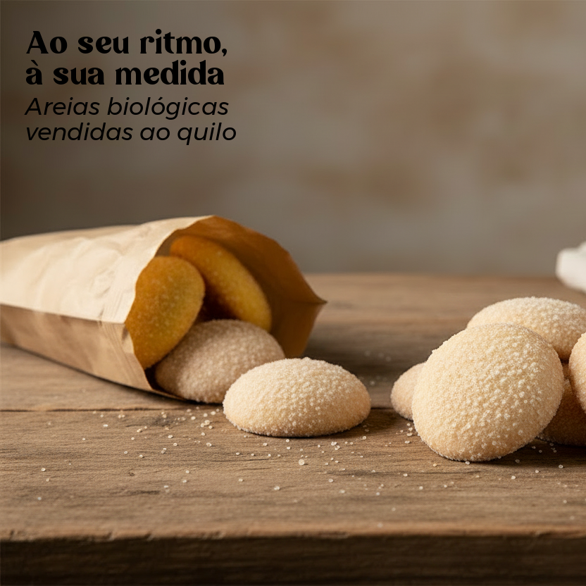 Areias Biológicas Geocakes vendidas a granel e ao quilo