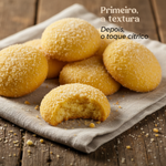 Areias a Granel Geocakes — textura granulosa e toque cítrico