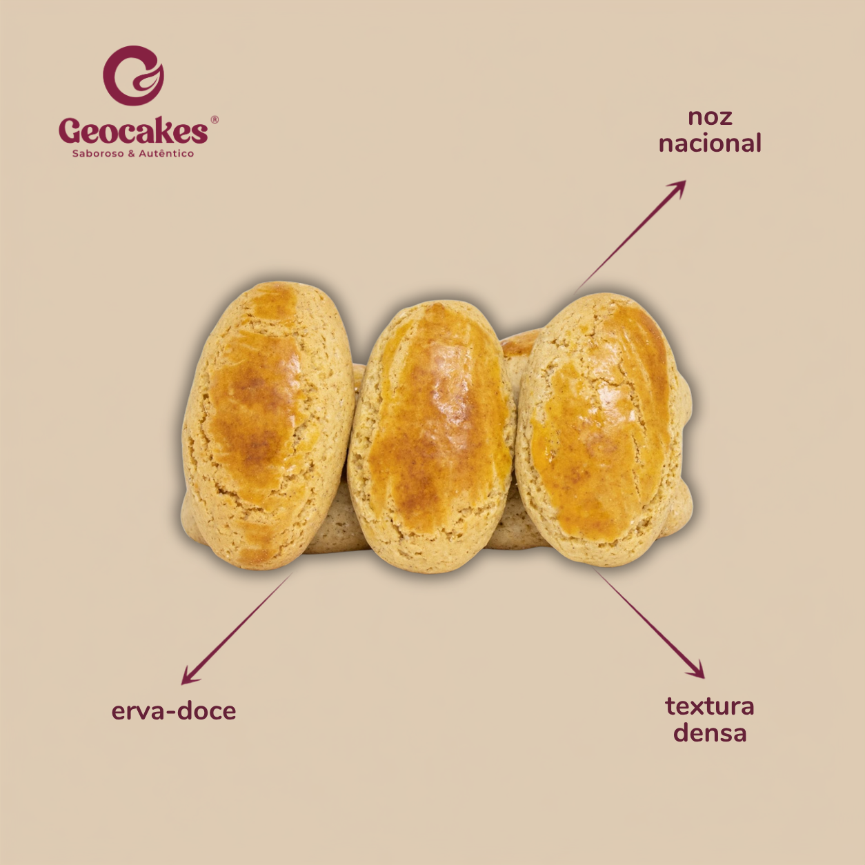 Areias Geocakes – Ingredientes