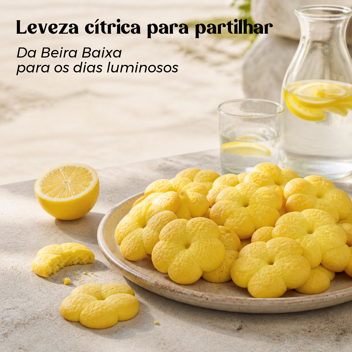 Biscoitos de Limão Geocakes — Leveza cítrica da Beira Baixa para partilhar