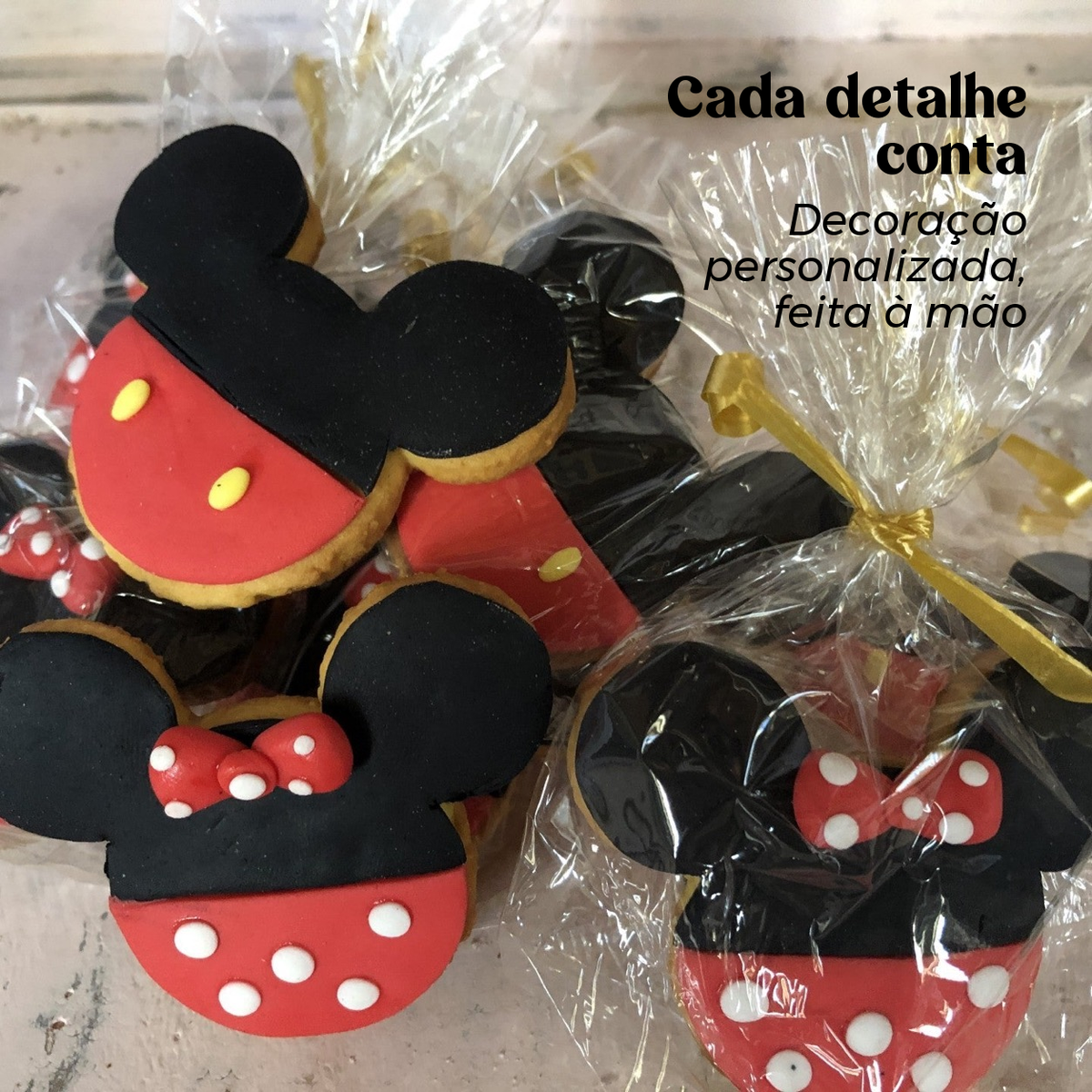 Bolachinhas decoradas artesanais personalizadas — detalhe do produto