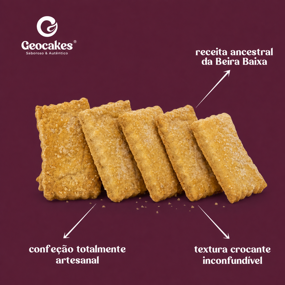 Borrachões a granel Geocakes: receita ancestral, confeção artesanal e textura crocante