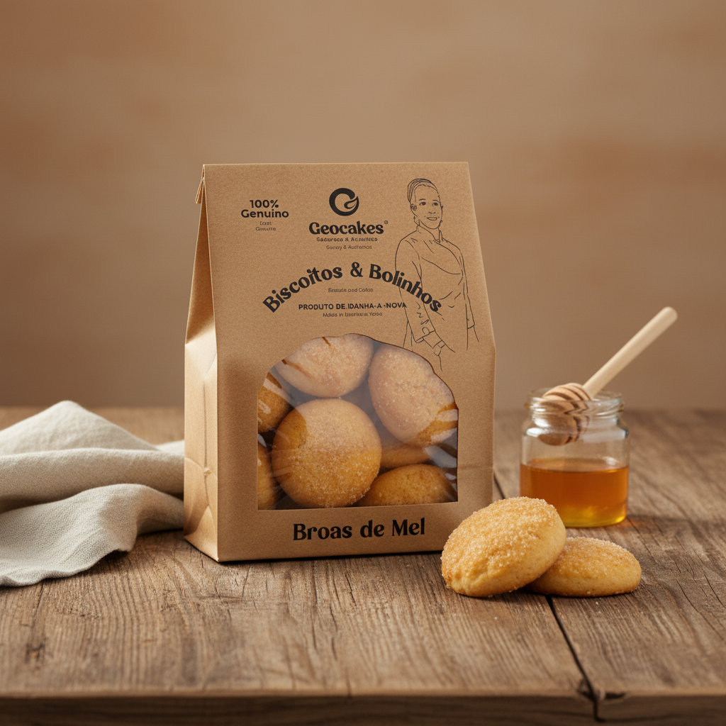 Broas de Mel — Lifestyle com Embalagem