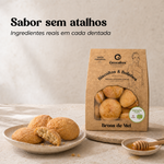 Broas de Mel Biológicas Geocakes — ingredientes reais e textura densa com mel regional