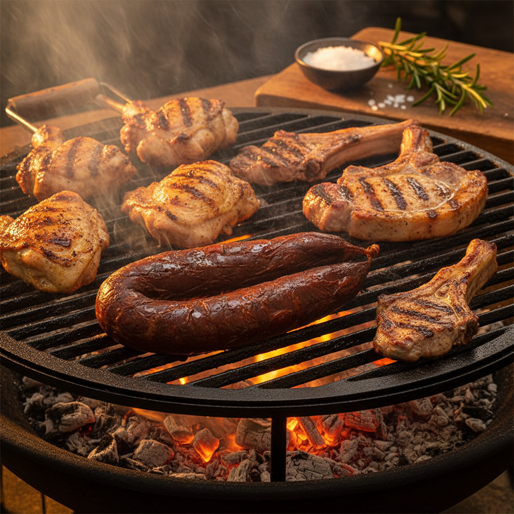 Chouriço Mouro – Churrasco com outras carnes