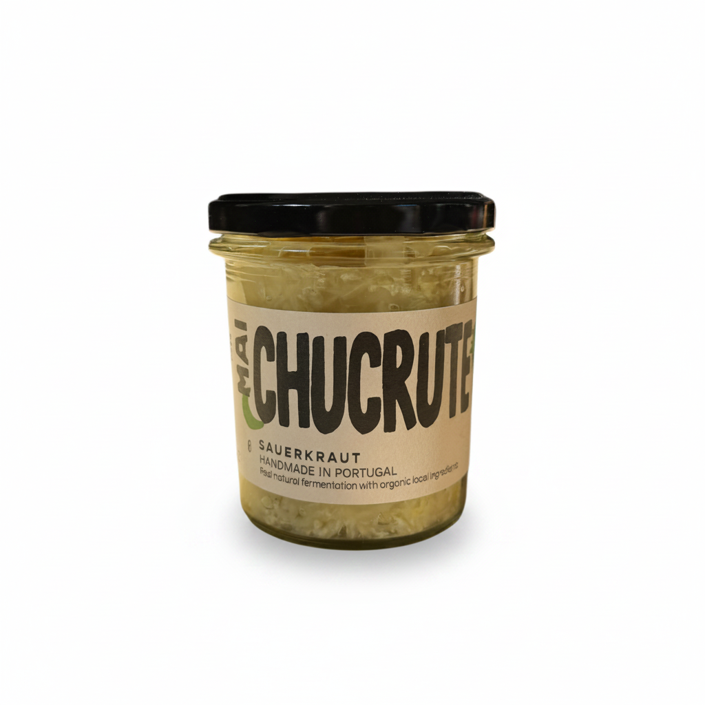 MAI Chucrute de Couve Chinesa e Gengibre - frasco fermentado natural artesanal