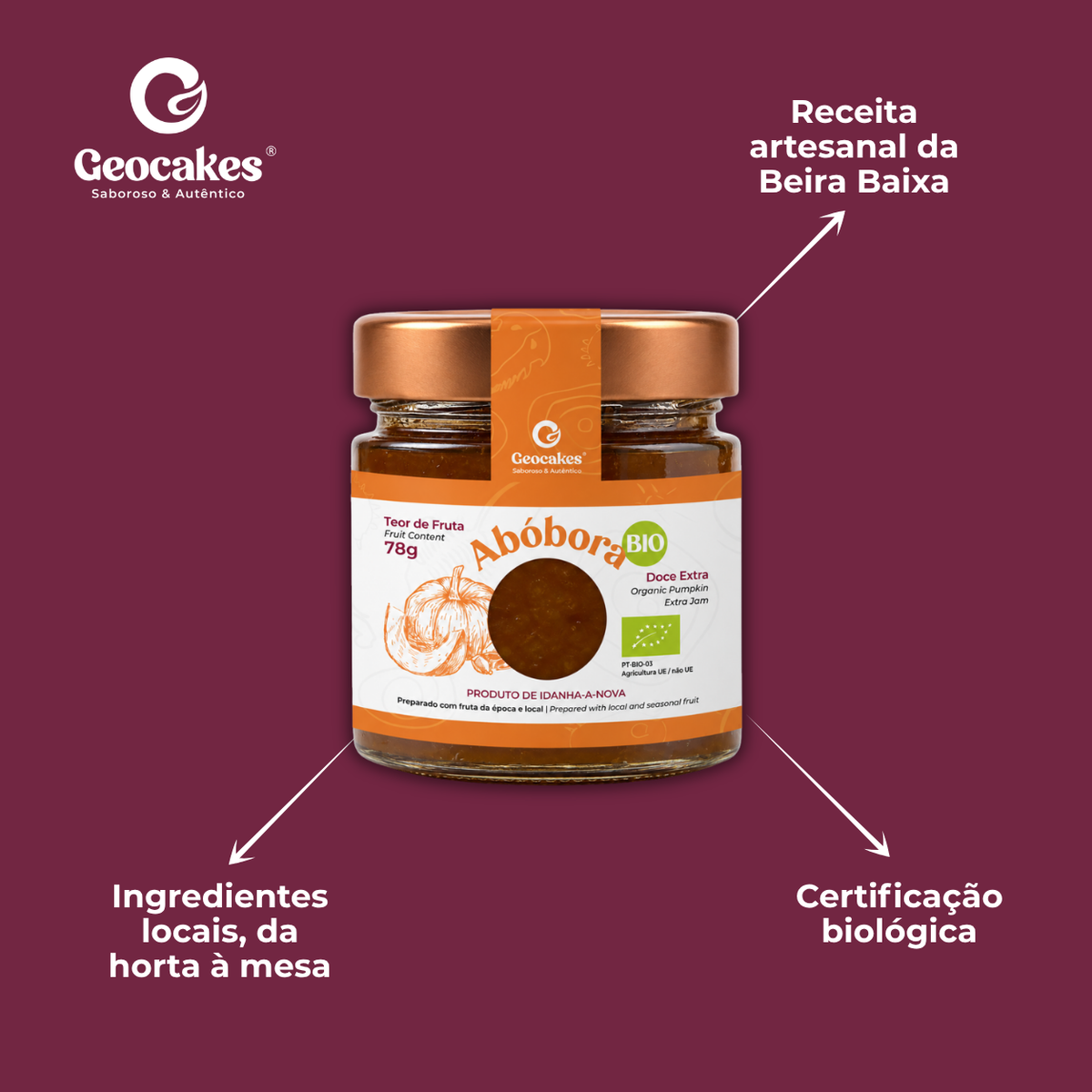Doce Extra de Abóbora Biológico da Beira Baixa