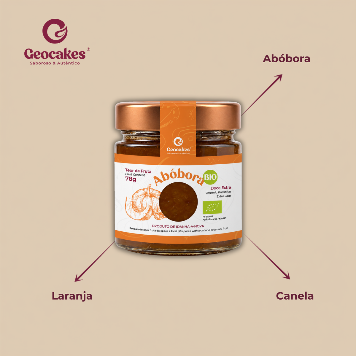 Doce Extra de Abóbora Biológico da Beira Baixa