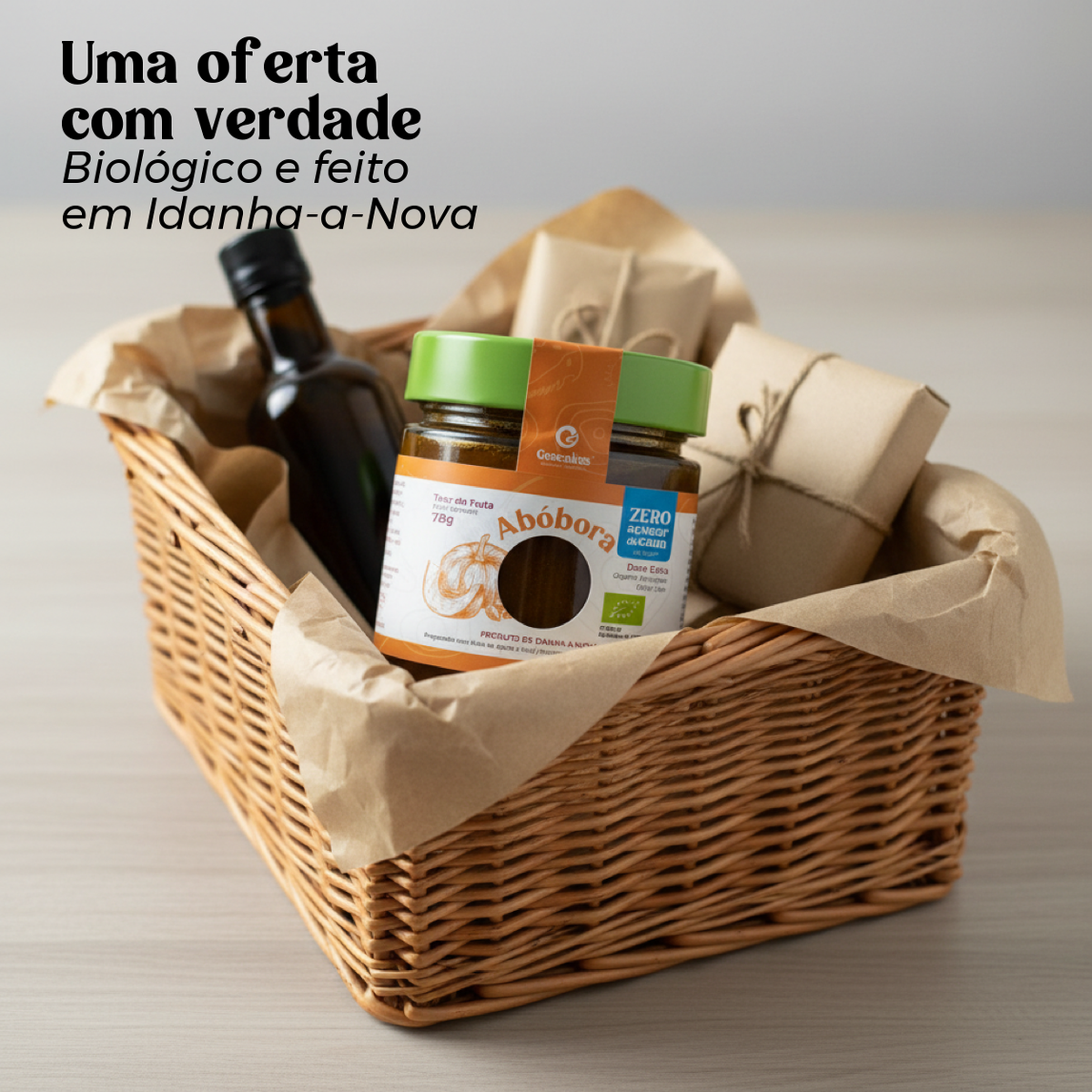 Doce Extra de Abóbora Biológico sem açúcar — uma oferta com verdade