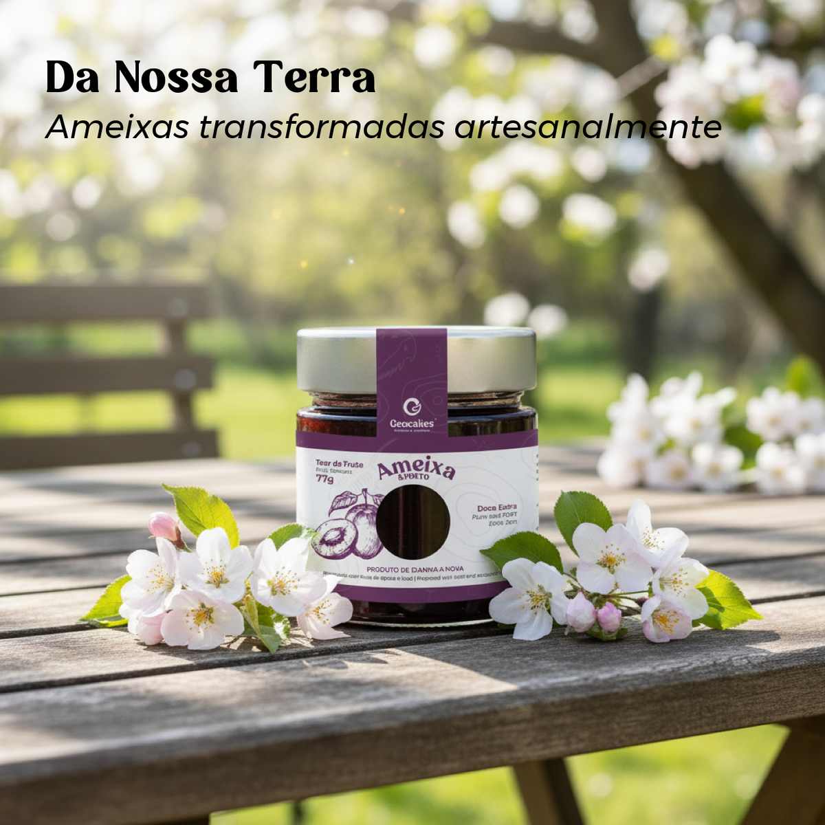 Doce Extra de Ameixa e Porto Artesanal Geocakes — ameixas da nossa terra transformadas artesanalmente