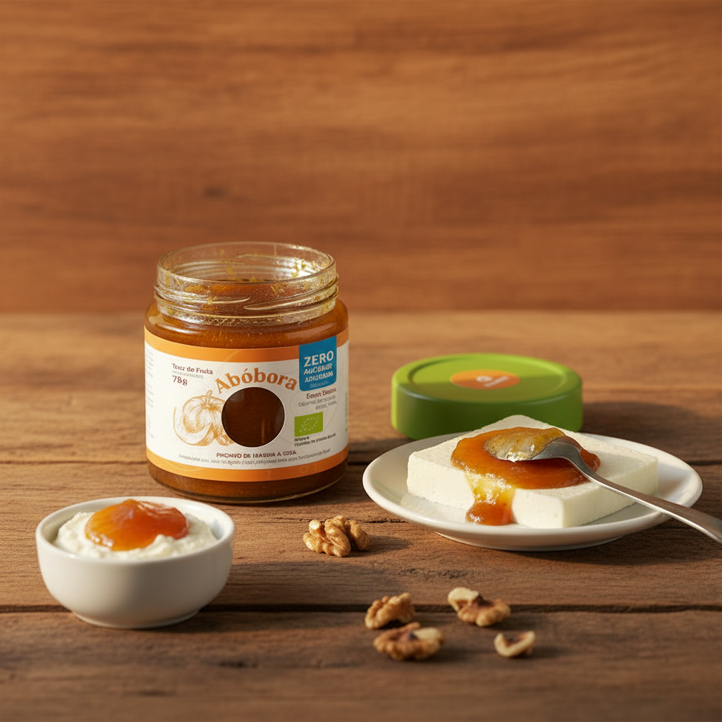 Doce de Abóbora BIO — Lifestyle Outonal com Requeijão, Queijo Fresco e Nozes