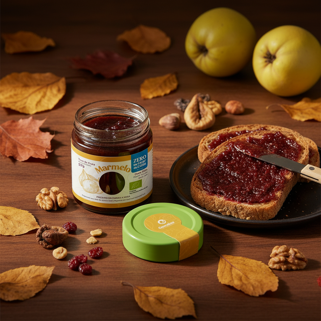 Doce de Marmelo Geocakes — Versão Outonal com Frutos Secos