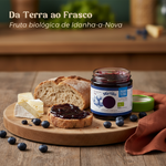 Doce Extra de Mirtilo Biológico Sem Açúcar Geocakes — fruta biológica de Idanha-a-Nova, da terra ao frasco