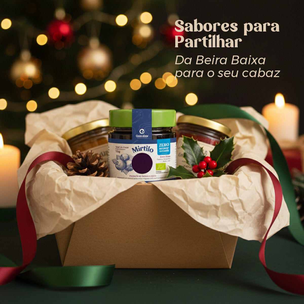 Doce Extra de Mirtilo Biológico Sem Açúcar Geocakes — sabores da Beira Baixa para partilhar num cabaz