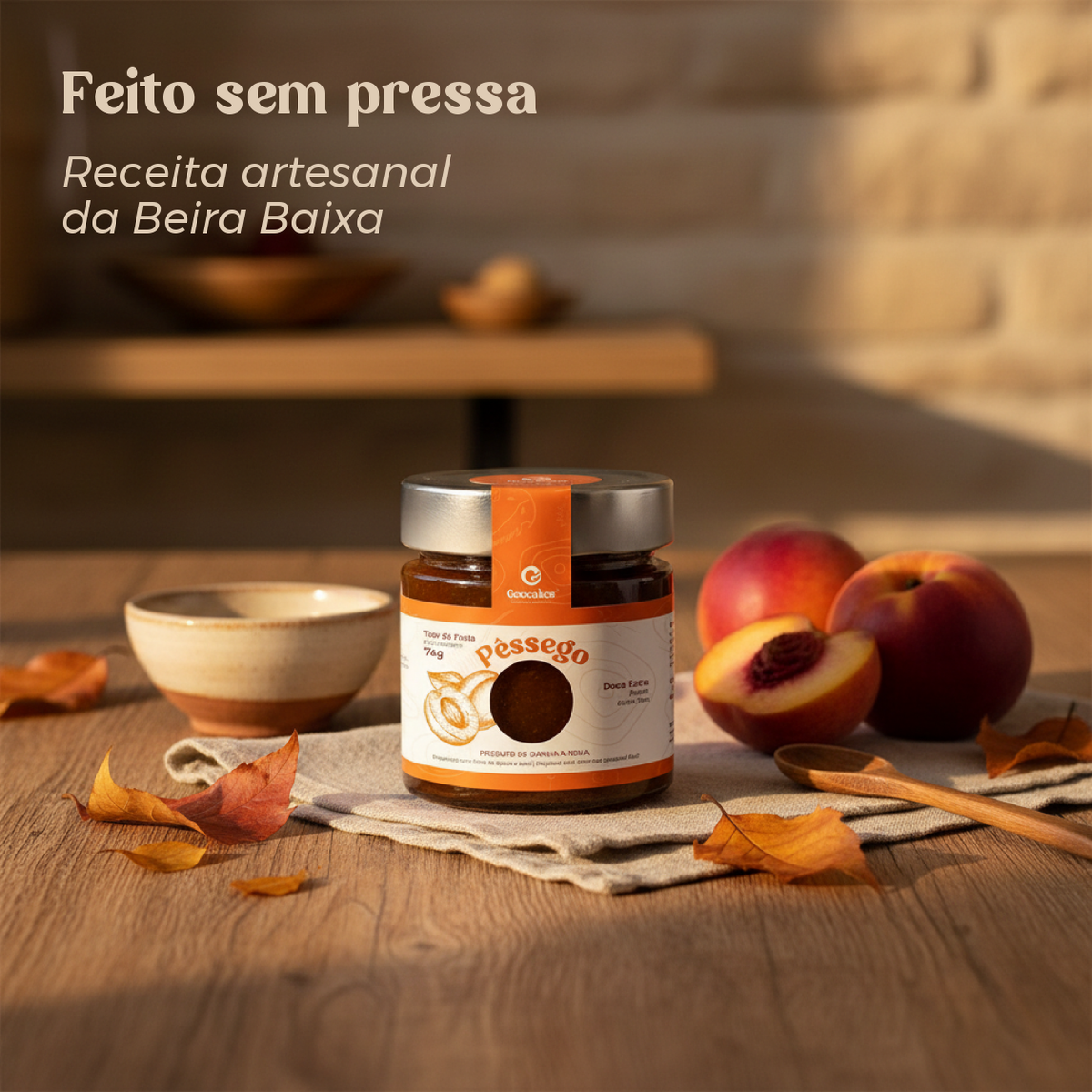 Doce Extra de Pêssego Artesanal — feito sem pressa