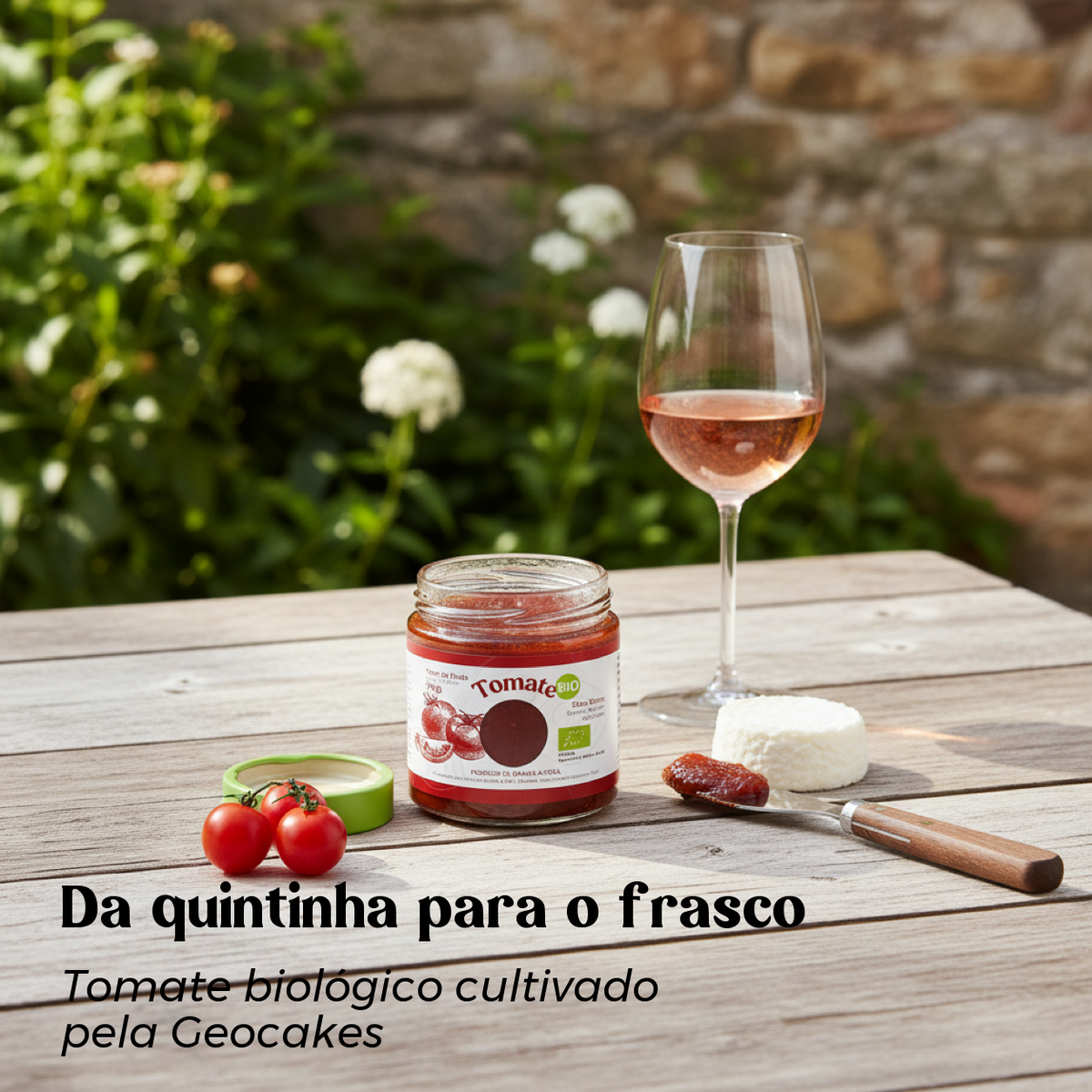 Doce extra de tomate biológico Geocakes feito com tomate da quintinha