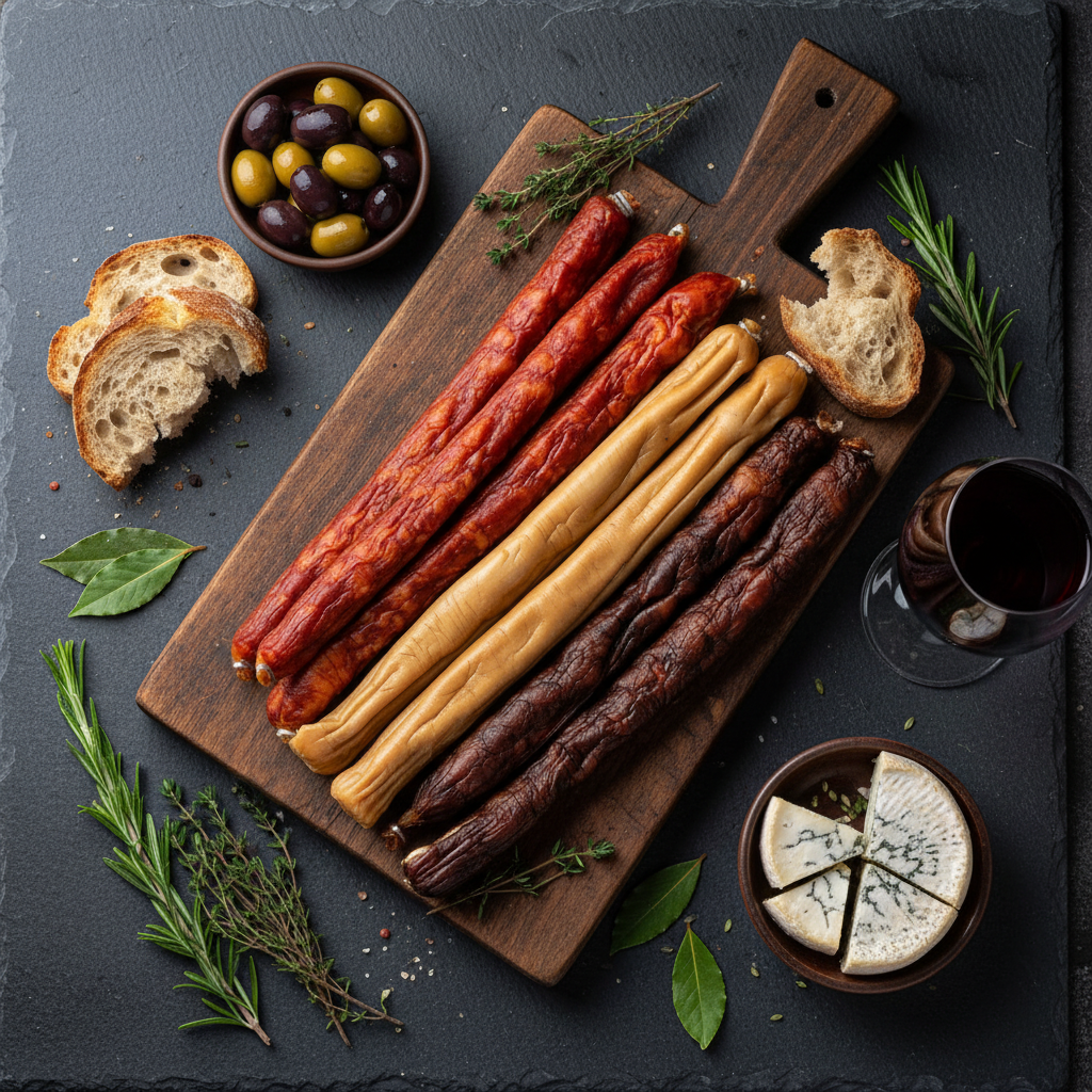 Enchidos tradicionais portugueses em contexto culinário