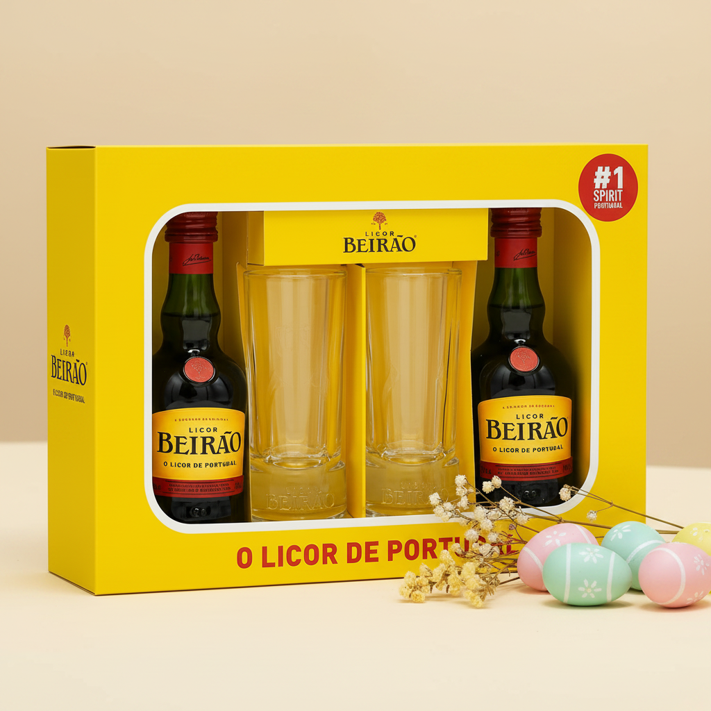 Estojo Licor Beirão — Oferta de Páscoa