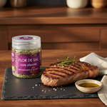 Flor de Sal com Alecrim — Bife Grelhado