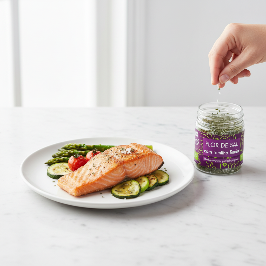 Flor de Sal — Salmão Gourmet Luminoso