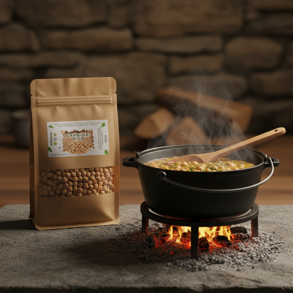 Grão-de-Bico Lifestyle – Panela de Ferro ao Lume