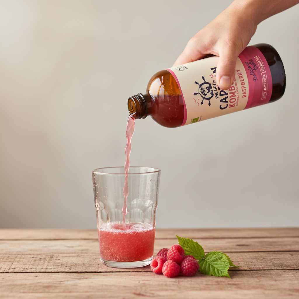 GUTsy Captain Kombucha — Mão a servir