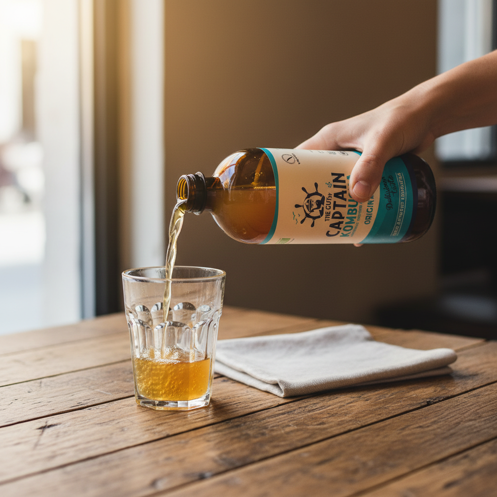 GUTsy Captain Kombucha Original — A ser servida