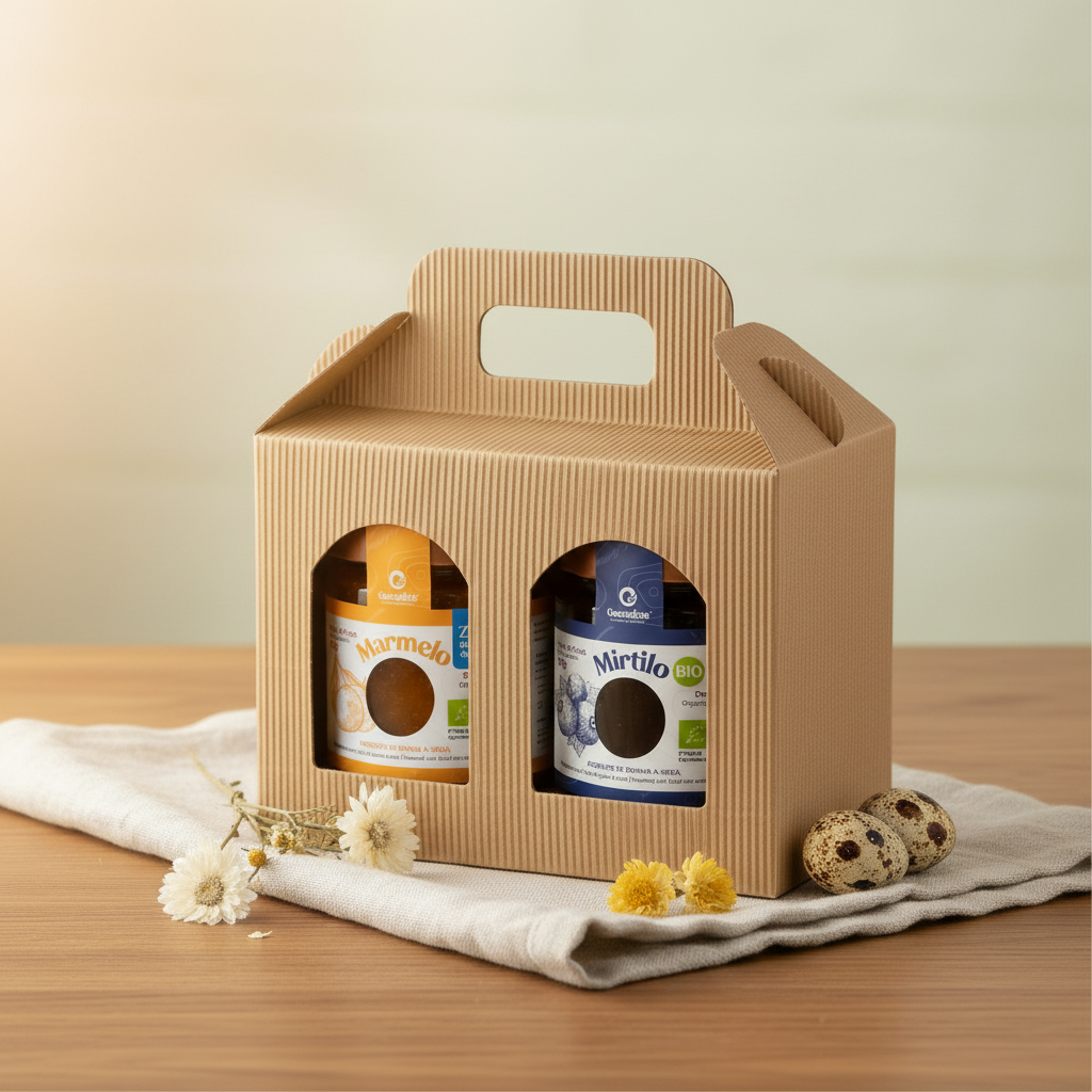 Lifestyle Páscoa – Caixa Kraft com Compotas