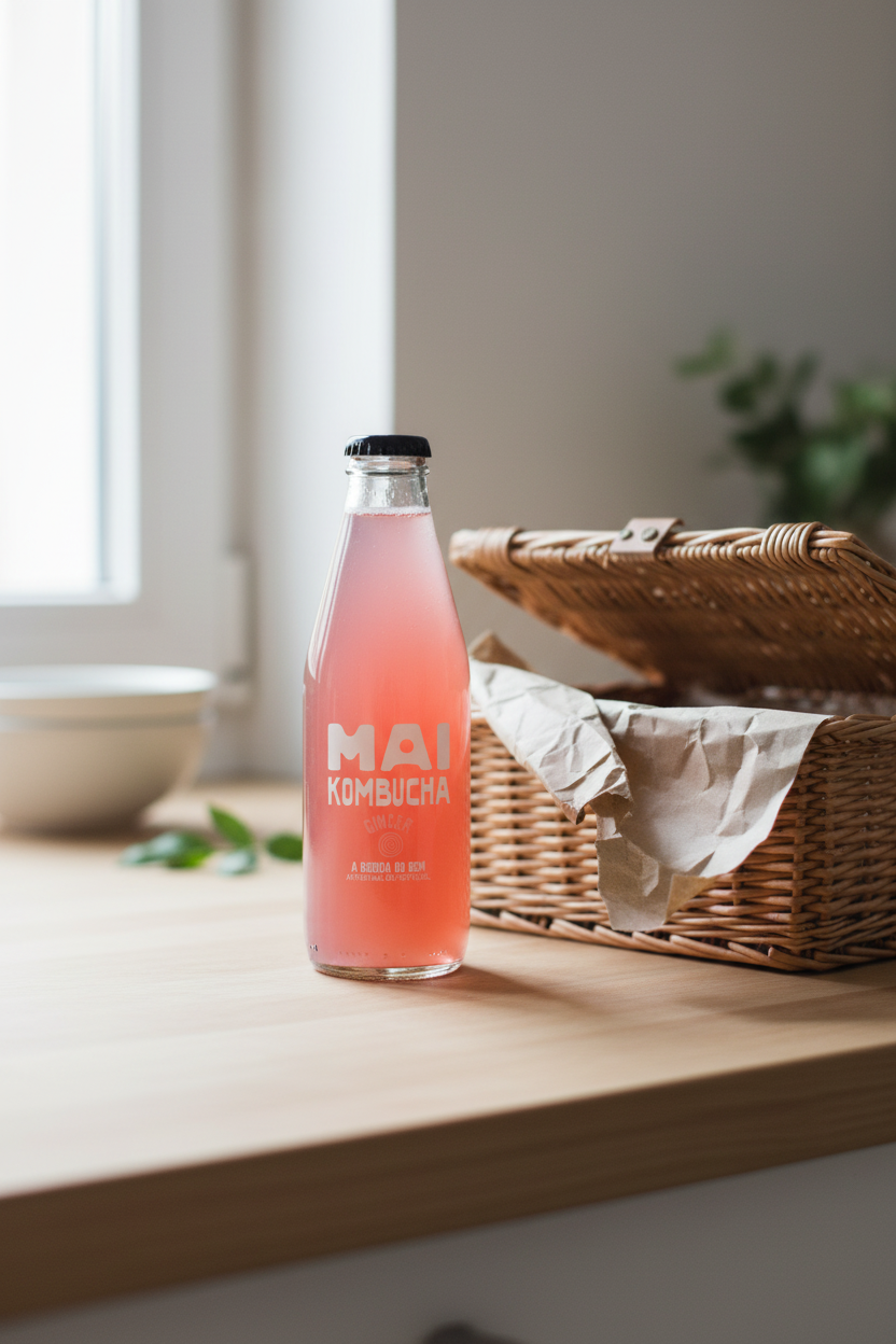 MAI Kombucha Gengibre & Hibisco — Entrega BIO