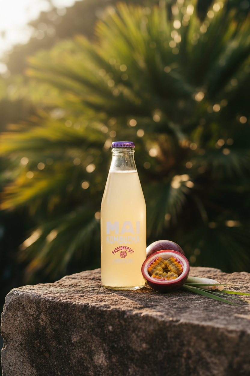 MAI Kombucha Maracujá & Erva Príncipe 25cl — Jardim Tropical