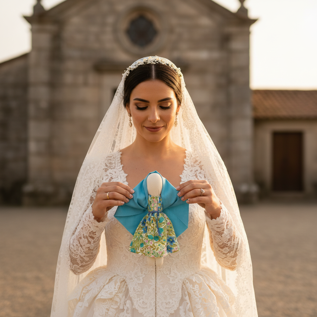 Marafona Grande de Monsanto – Noiva com vestido de renda tradicional