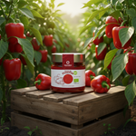 Massa de Pimentão BIO — Horta com Pimentos Vermelhos