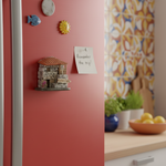Mini Casa em Pedra — Íman em Cozinha Colorida