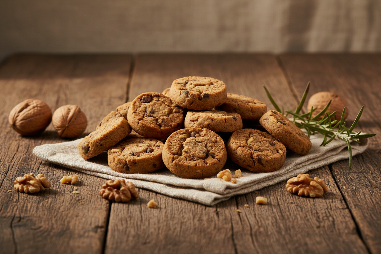 Mini Cookies – Cenário Rústico