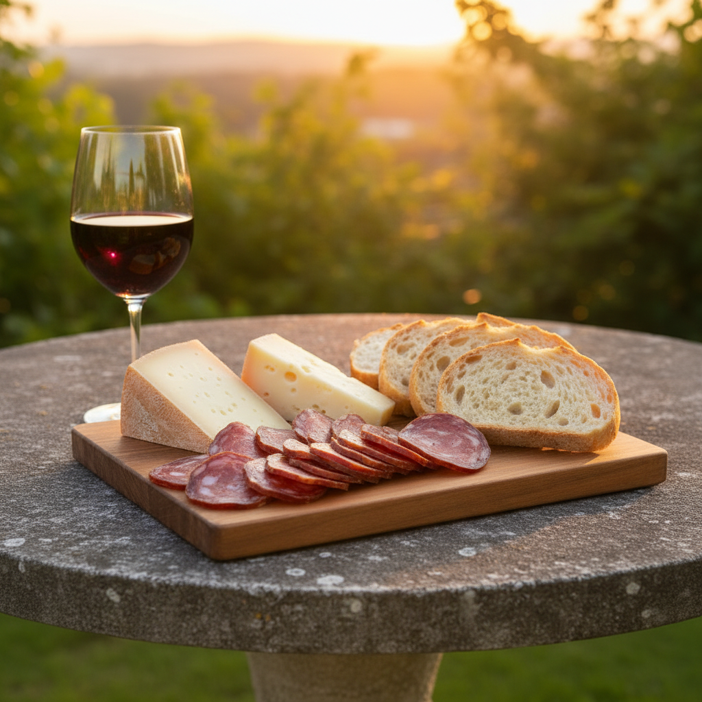 Paínho — Golden Hour com Vinho Tinto