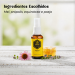 Própolis em spray Bruno Anselmo com mel, equinácea e poejo