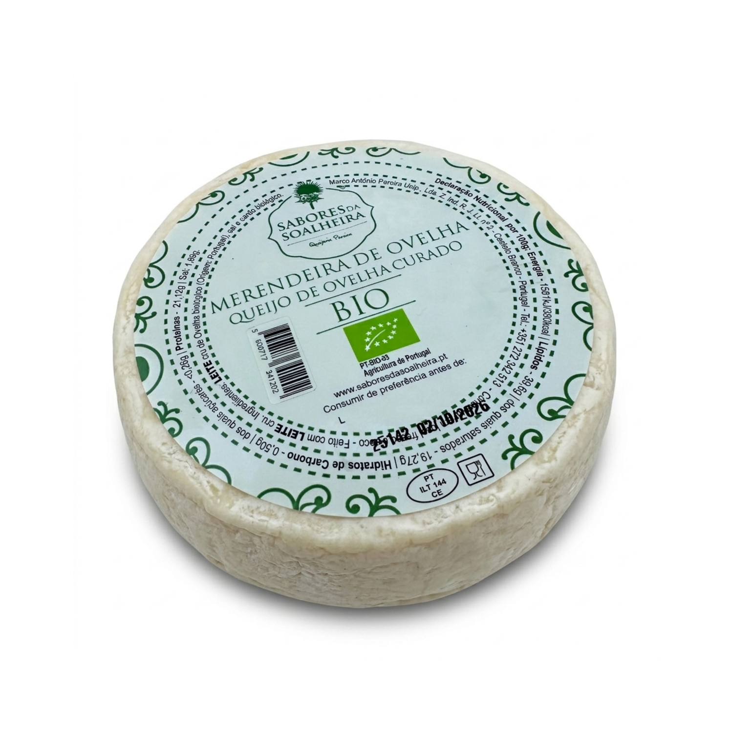 Queso de oveja curado ecológico - Sabores de Soalheira