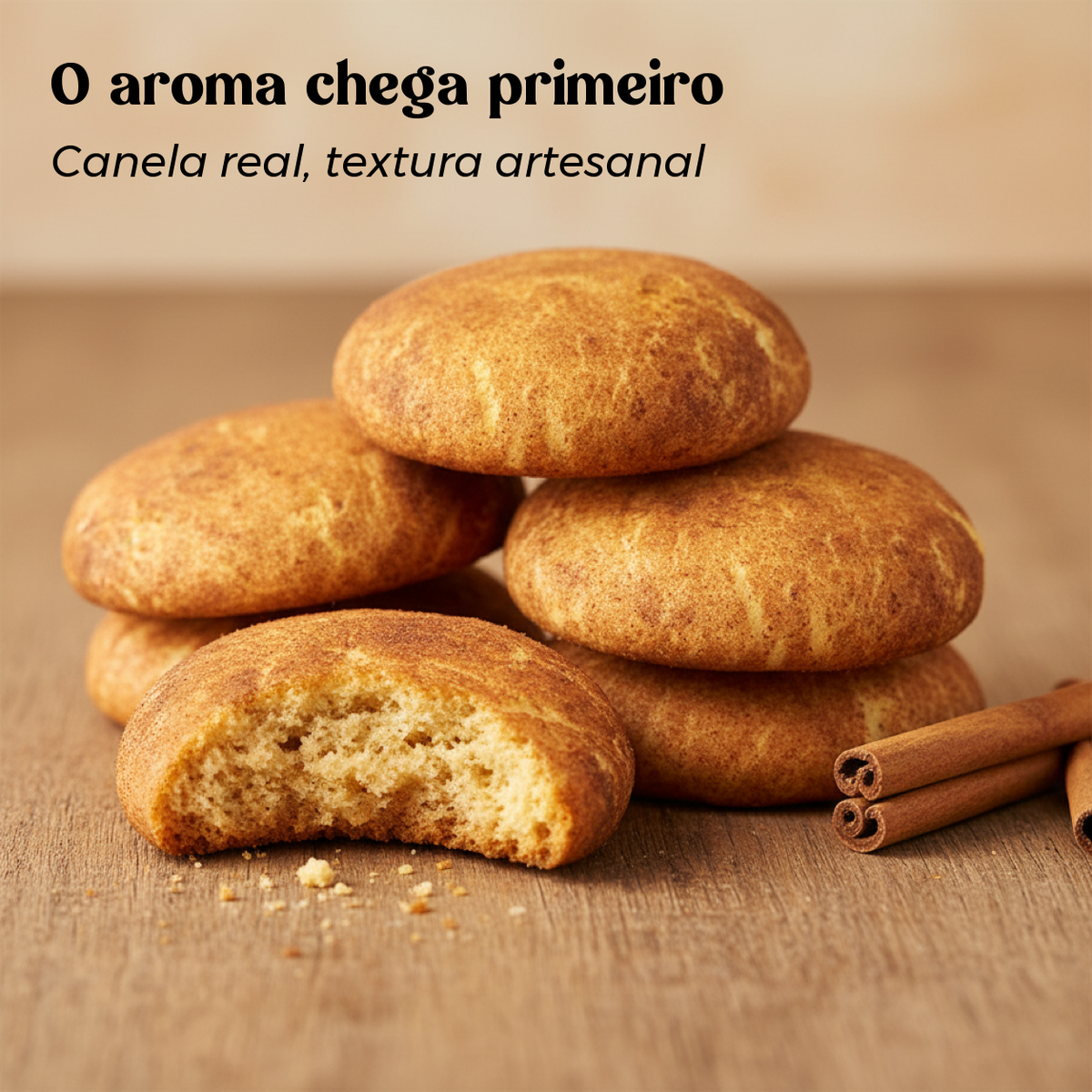 Raivas de Canela Geocakes, uma mordida e outras inteiras — O aroma chega primeiro