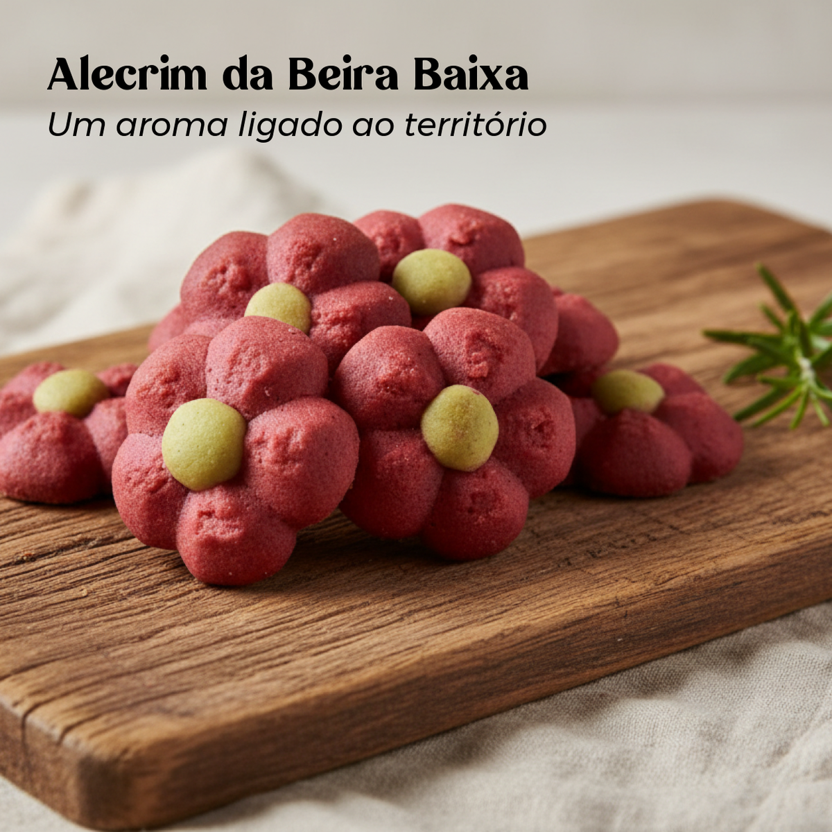 Rosas Albardeiras a Granel Geocakes — alecrim da Beira Baixa e aroma ligado ao território