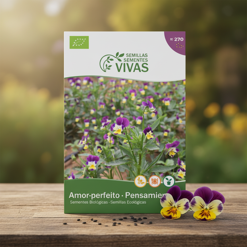 Sementes de Amor-Perfeito – Lifestyle com referência real