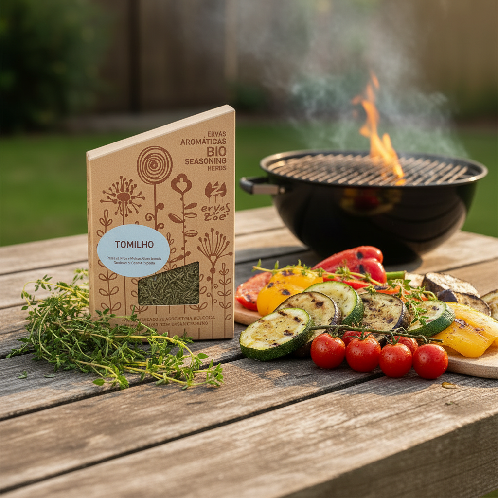 Tomilho Lifestyle — Frente da Embalagem, Legumes Grelhados